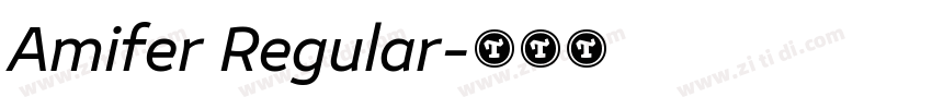 Amifer Regular字体转换
